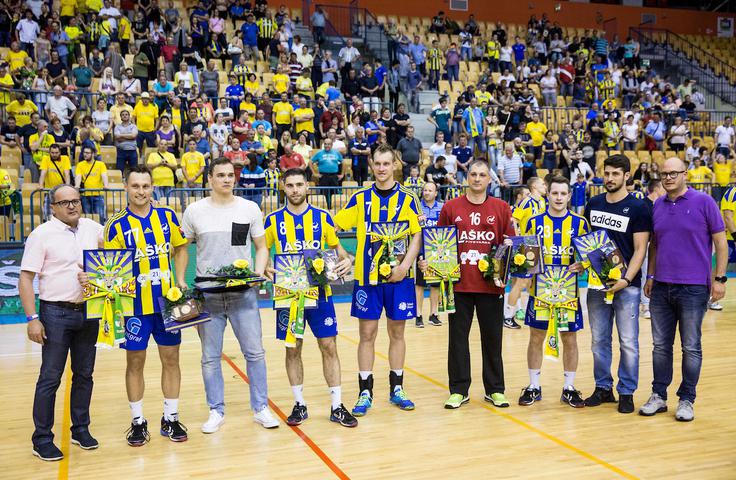 celje gorenje Sedmerica, ki se poslavlja od Celja. | Foto: Vid Ponikvar