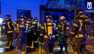 V požaru v Madridu dva mrtva, deset ranjenih