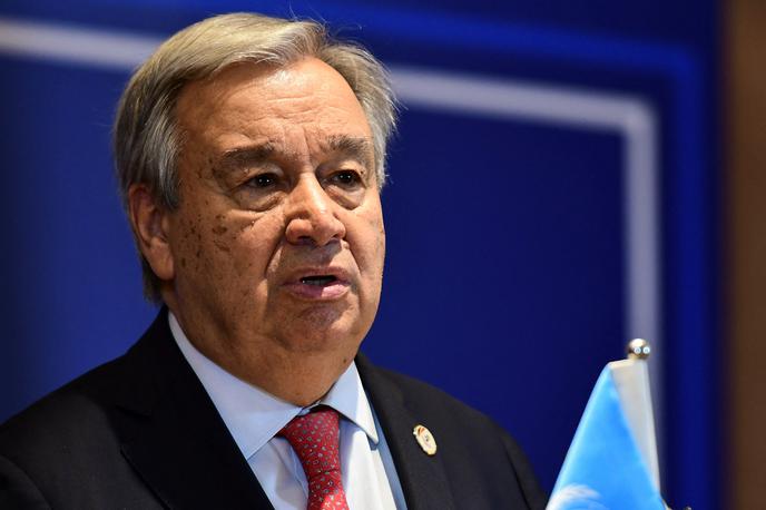 Antonio Guterres | "Obsežen kopenski napad na Rafo bi povzročil veliko humanitarno katastrofo in končal naša prizadevanja za podporo ljudem, medtem ko grozi lakota," je dejal Antonio Guterres. | Foto Reuters