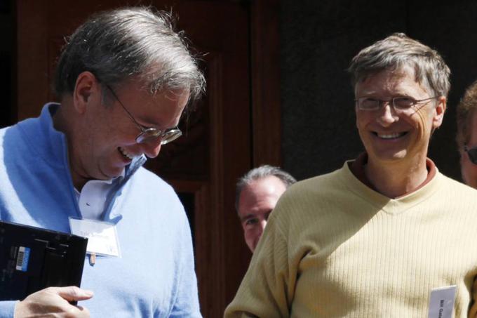 Bill Gates in Eric Schmidt, nekdanji direktor Googla. | Foto: 
