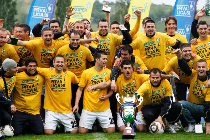 Koprski klub je največji uspeh dosegel v sezoni 2009/10, ko je postal slovenski prvak. | Foto: Urban Urbanc/Sportida