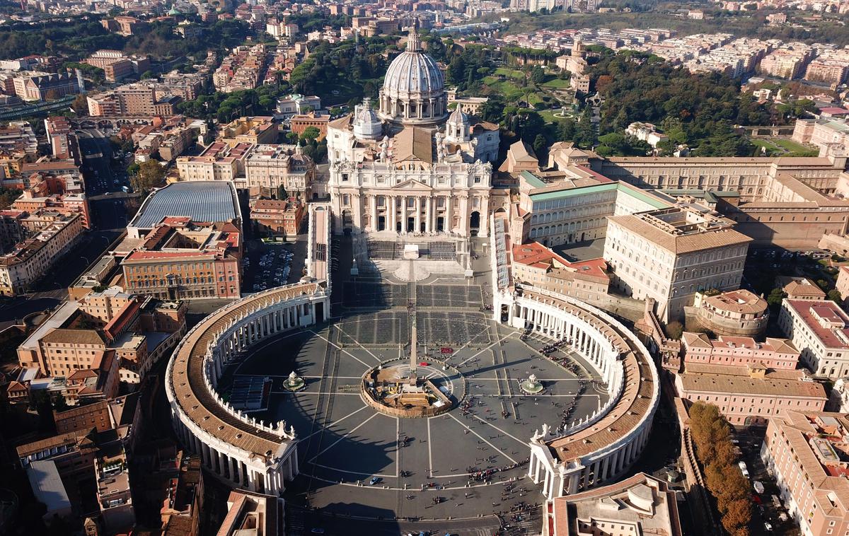 trg sv. Petra in bazilika sv. Petra, Vatikan | Incident se je zgodil v baziliki sv. Petra. | Foto Shutterstock