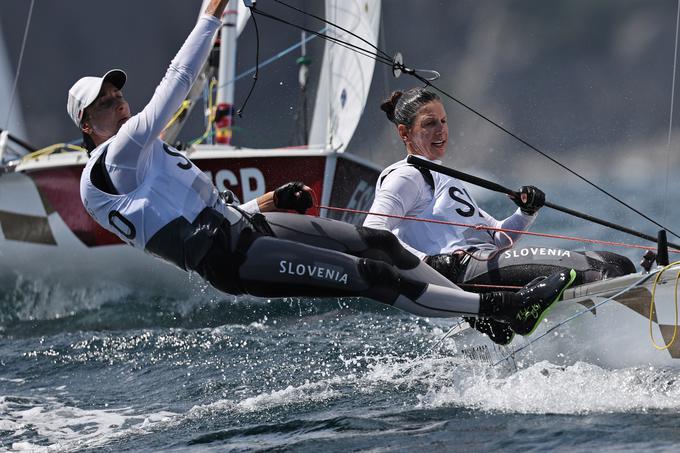 "Sva sicer dosegli dober izid, a najin cilj je bila medalja, zato sva malo razočarani. A mi ni nič žal za vse," je po koncu olimpijskega nastopa dejala Mrakova. | Foto: Reuters