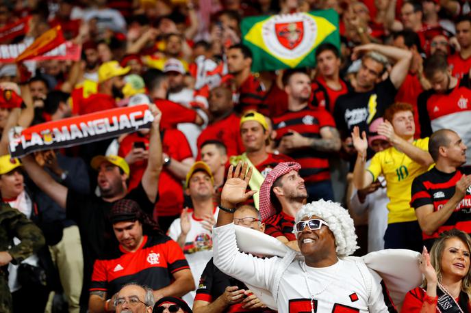 Flamengo Navijači | Navijači Flamenga so bili navdušeni nad izvedbo ljubljencev v drugem polčasu polfinala v Dohi. | Foto Reuters