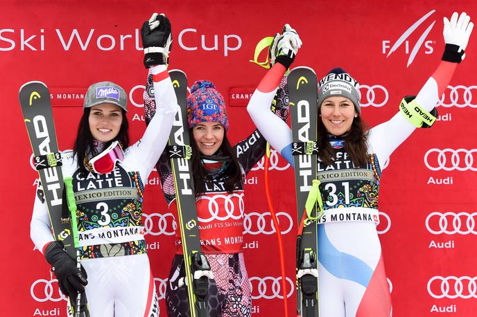 Anna Veith Tina Weirather Wendy Holdener Crans Montana | Foto Guliver/Getty Images