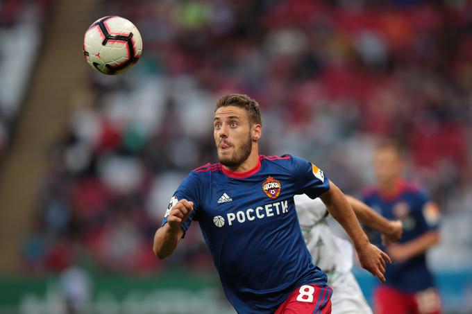 Nikola Vlašić v majici CSKA | Foto: Getty Images