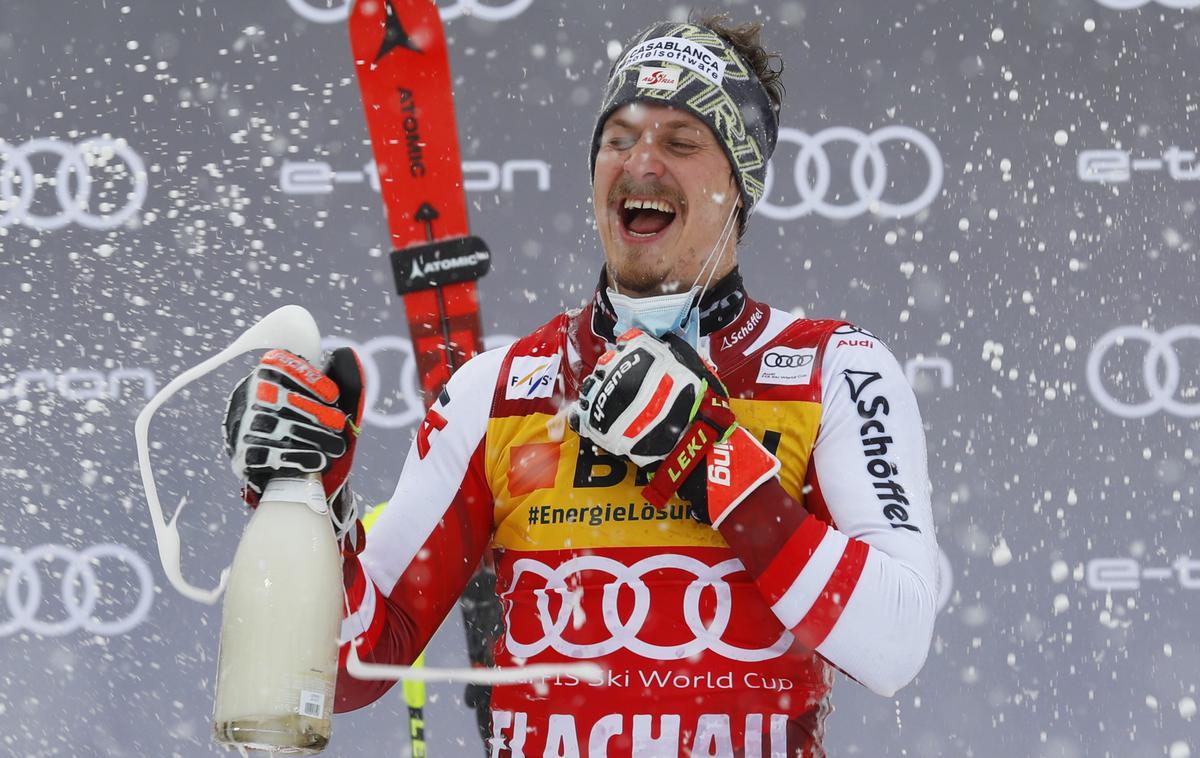 Manuel Feller | Prejšnjo zimo je prvič zmagal. Na slalomu v Flachauu. | Foto Reuters