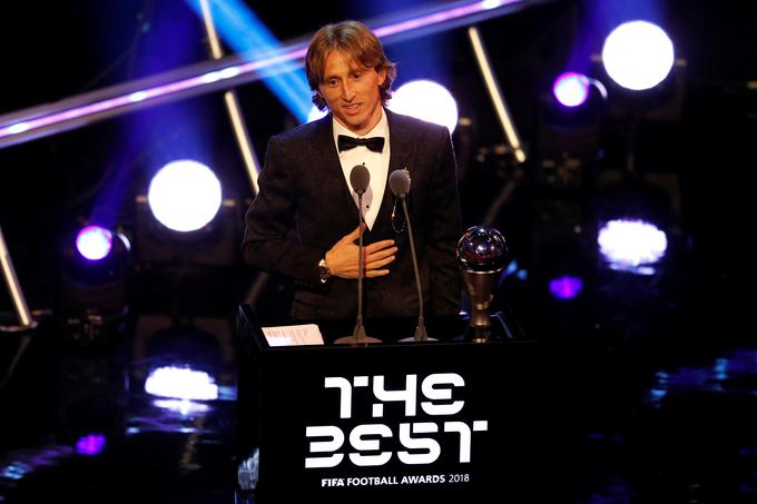 Izkušeni Dalmatinec je prejel tudi nagrado najboljšega nogometaša na svetu po izboru Fife. | Foto: Reuters