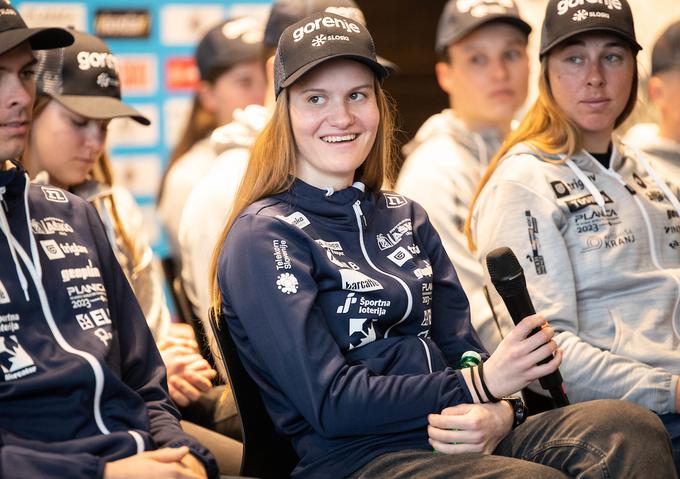 Ema Volavšek je imela v zadnjem obdobju nekaj težav s hrbtom, sicer pa spada v širši krog favoritinj za odličje v nordijski kombinaciji. | Foto: Nik Moder/Sportida