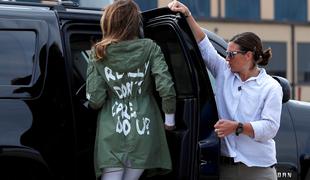 Trump naj bi okaral Melanio zaradi sporne jakne