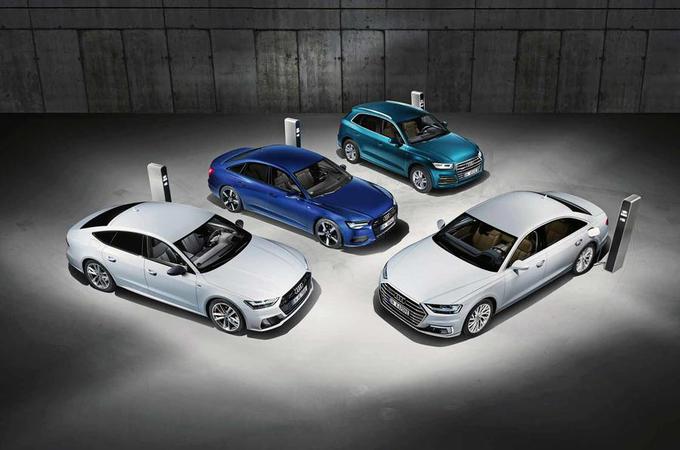 Na avtosalonu v Ženevi bo Audi predstavil štiri priključne hibride, ki bodo nosili dodatno oznako e. | Foto: Audi