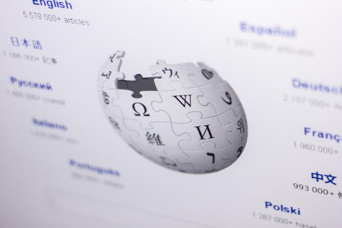 Wikipedia je bila po podatkih analitičnega portala Statista v zadnji tretjini leta 2022, torej v obdobju vojne v Ukrajini, sedma najbolj obiskana spletna stran v Rusiji.  | Foto: Shutterstock