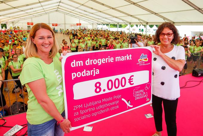 Donacija osem tisoč evrov je bila letos namenjena športnemu udejstvovanju otrok iz socialno šibkejših družin. | Foto: Anže Malovrh