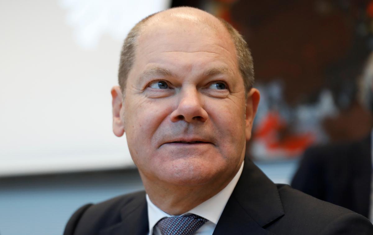 Olaf Scholz | Nemški finančni minister Olaf Scholz, njegovo mnenje podpirajo tudi v Franciji, predlaga, da se povsod po svetu vpelje najmanjša stopnja davka na dobiček, ki je ne bi smela nižati nobena druga država. | Foto Reuters
