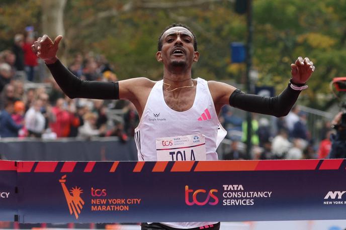Tamirat Tola | Etiopijec Tamirat Tola je postavil najboljši čas v zgodovini newyorških maratonov. | Foto Reuters