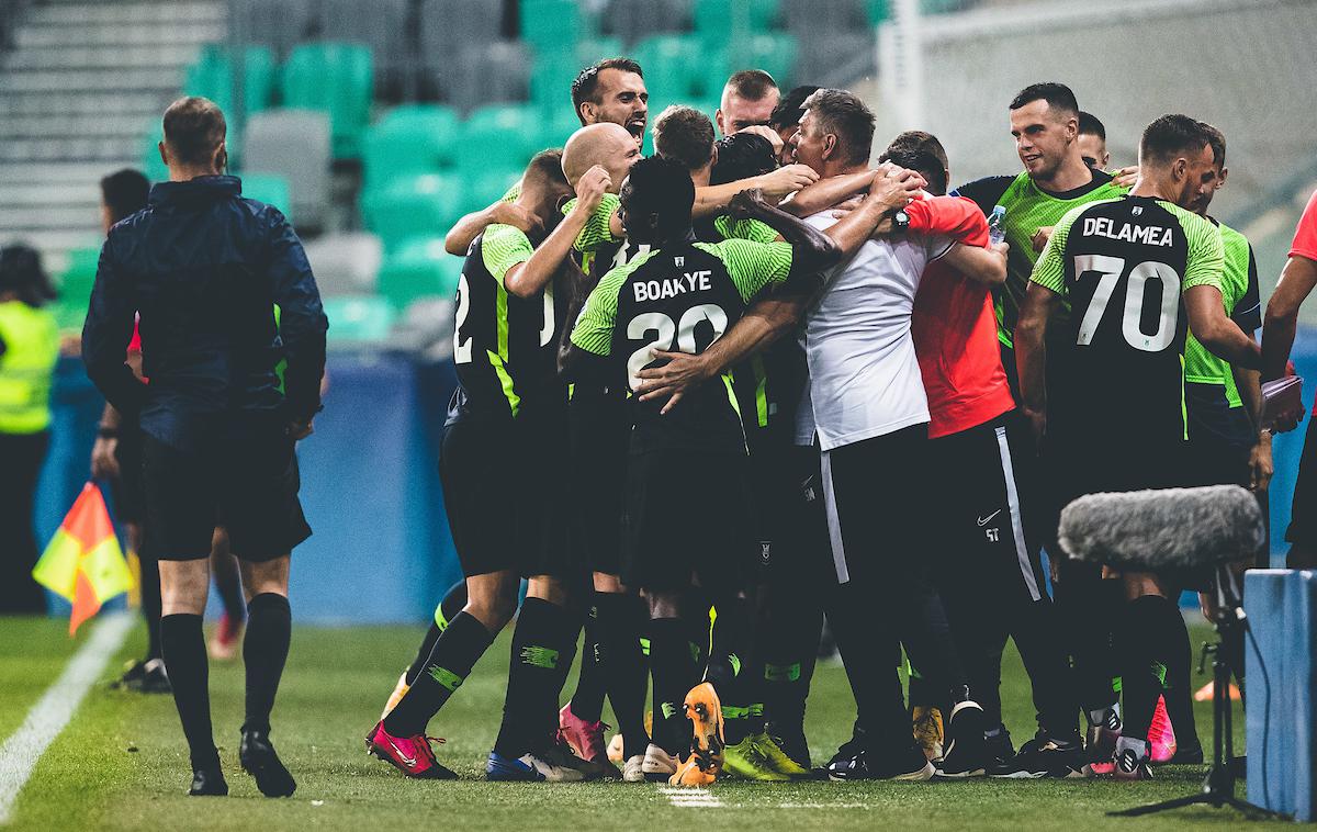 Olimpija- Maribor | Nogometaši Olimpije so razveselili navijače s prestižno zmago nad Mariborom, ki je nazadnje premagal zmaje leta 2019. | Foto Grega Valančič/Sportida