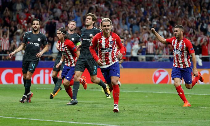 Atletico je v 40. minuti v vodstvo popeljal Antoine Griezmann, a v nadaljevanju zapravil prednost. | Foto: Reuters