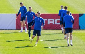 Trening Slovenska nogometna reprezentanca Brdo