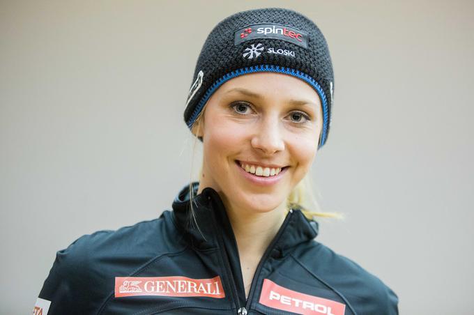 Ana Bucik je v svoji karieri zbrala osem uvrstitev med dobitnice točk svetovnega pokala, a vse v slalomu in kombinaciji.  | Foto: 