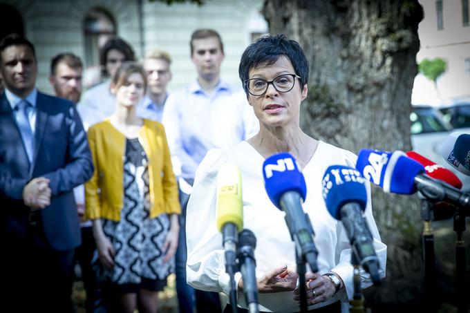 "Računam na podporo drugih dveh koalicijskih strank," je dejala Marta Kos.  | Foto: Ana Kovač