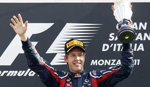 Vettel tudi v Monzi drvel k novemu naslovu