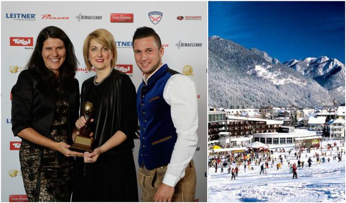 Nagrado za najboljši smučarski hotel v Sloveniji sta v imenu hotela Ramada v Kranjski Gori prevzeli Mateja Golja in Aida Kadič. | Foto: 