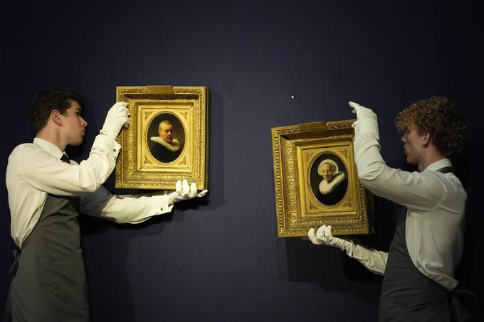 Sliki sta nastali leta 1635, ob dražbi pa so pojasnili, da nista bili raziskani in obravnavani v nobeni literaturi o Rembrandtu v zadnjih 200 letih. | Foto: Guliverimage