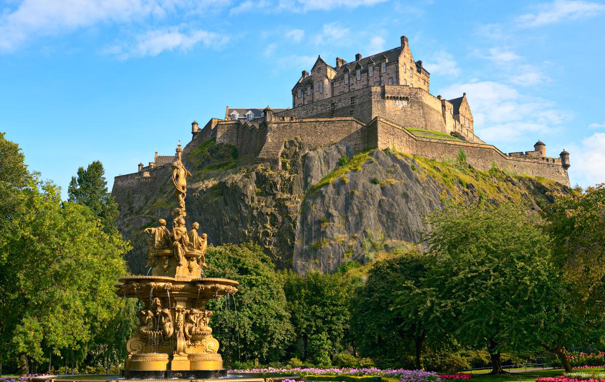 grad Edinburgh na Škotskem | Grad v Edinburgu, glavnem mestu Škotske | Foto Getty Images