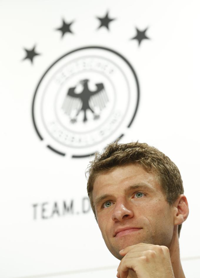 Thomas Müller še čaka na prvi gol na evropskih prvenstvih. | Foto: 