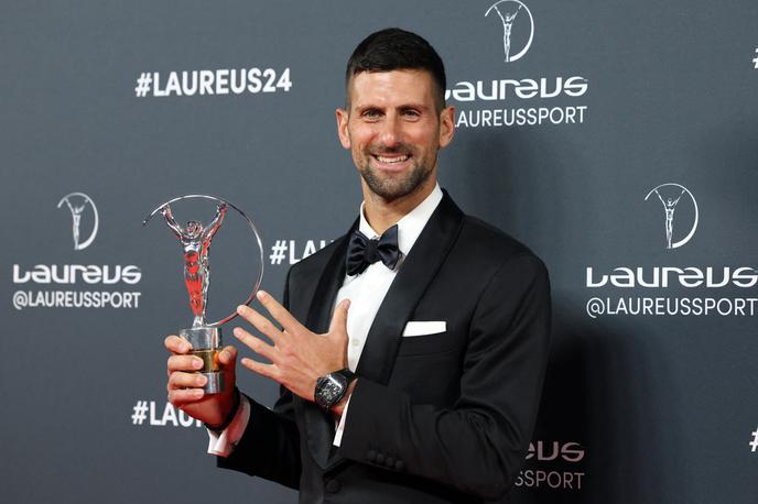 Novak Đoković | Novak Đoković je na prestižni podelitvi nagrad laureus v Madridu prejel nagrado za športnika leta. | Foto Reuters