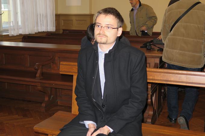 Matjaž Škorjanc na zatožni klopi mariborskega sodišča leta 2013. | Foto: STA ,