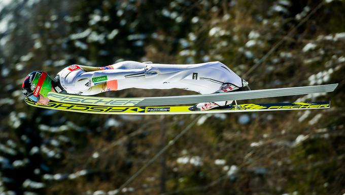 Lani je v Planici od vseh slovenskih skakalcev na petkovi posamični tekmi najbolj razprl krila. | Foto: Žiga Zupan/Sportida