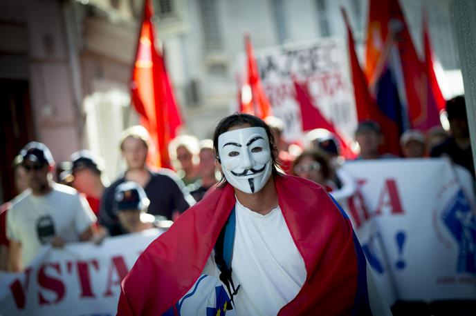 Protest Luka Koper | Foto Ana Kovač