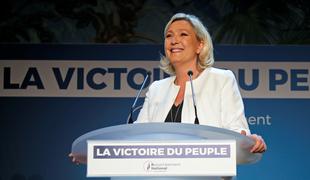 Marine Le Pen ni uspelo, rekordno nizka udeležba
