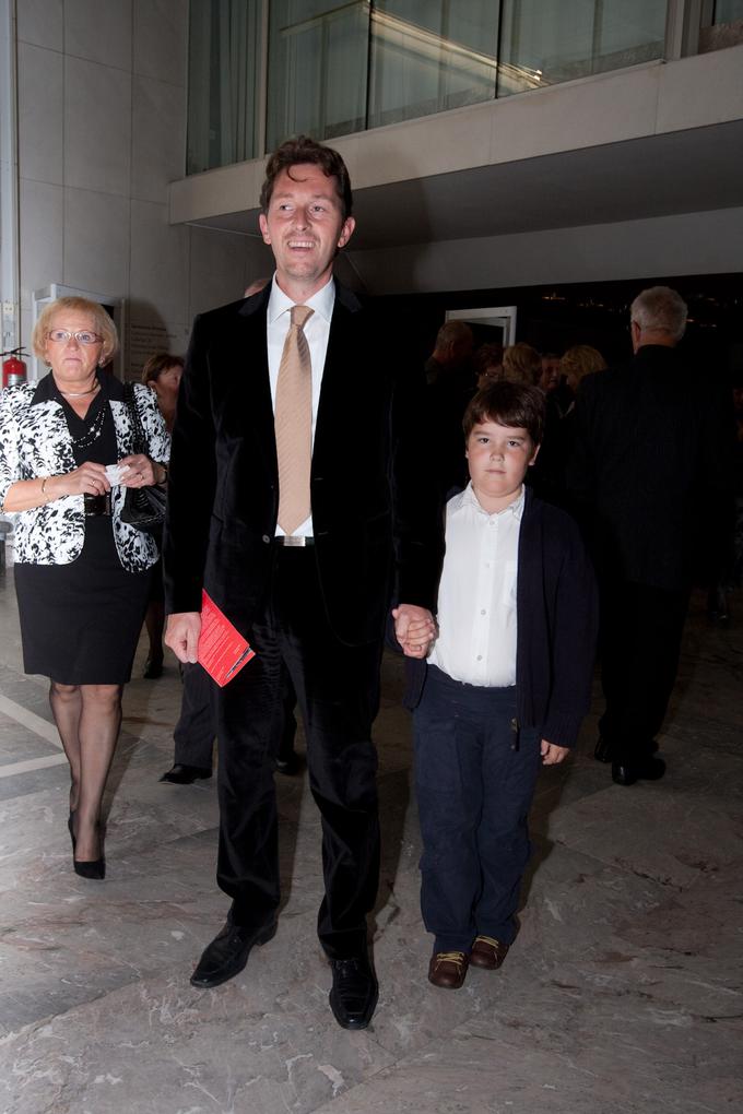 Gregor Virant s sinom Benjaminom leta 2009. | Foto: Mediaspeed