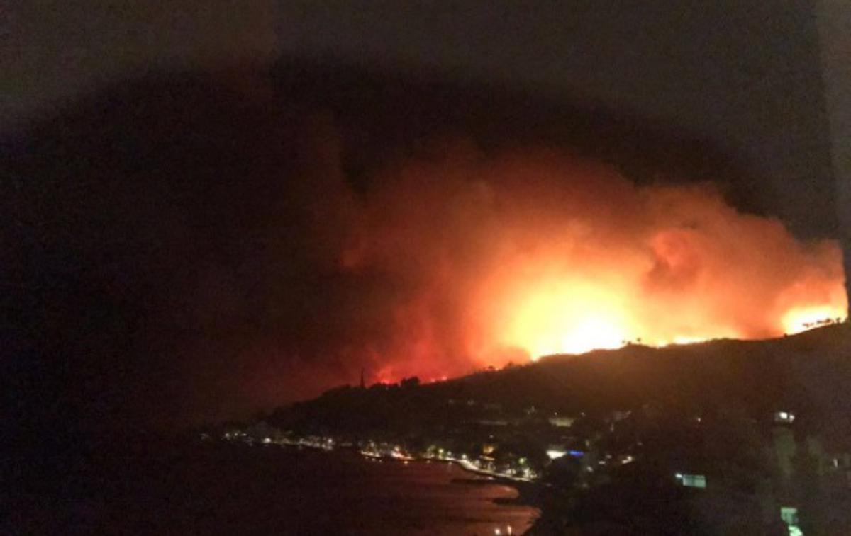 Požar Hrvaška | Foto Twitter