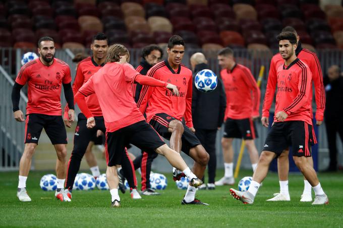 Real Madrid je v ponedeljek opravil uradni trening na štadionu Lužniki. | Foto: Reuters
