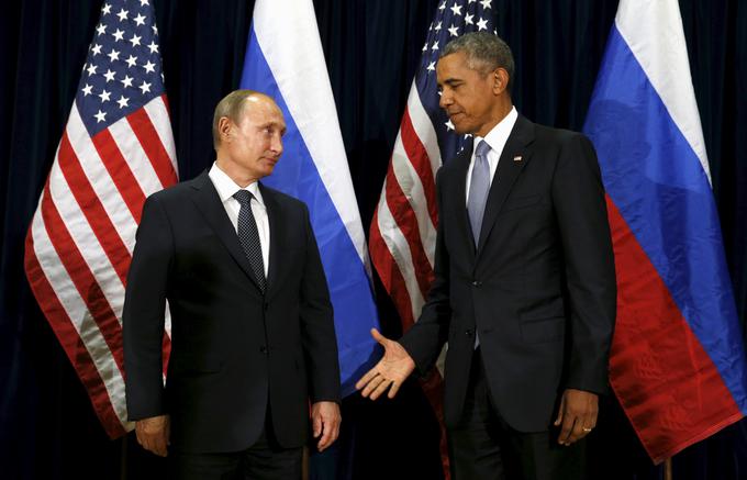 "Ne razumem določenega slovenskega fenomena – za ista središča, ki Poljski očitajo 'absurdno nenaklonjenost' do Rusije, je hkrati značilen močan in zelo izražen antiamerikanizem," ugotavlja Czerwinski. Na fotografiji ruski predsednik Vladimir Putin in nekdanji predsednik ZDA Barack Obama. | Foto: Reuters