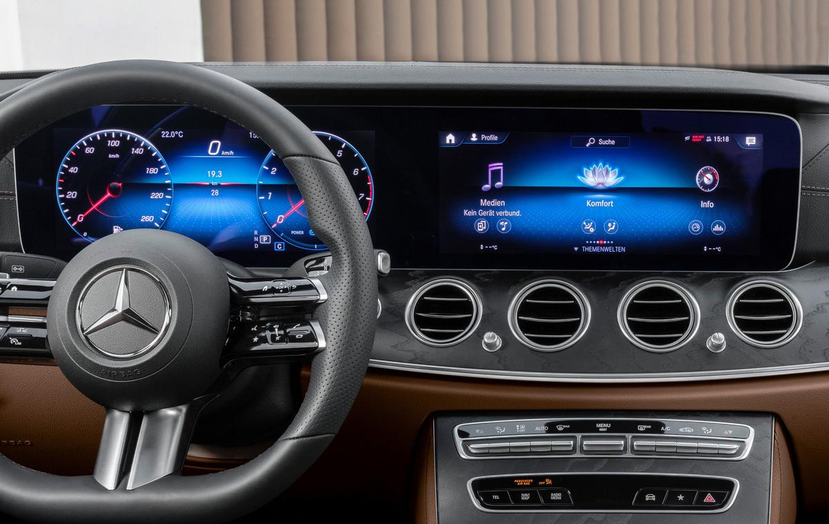 Mercedes-benz razred E | Takšna bo armaturna plošča novega Mercedesovega kupeja in kabrioleta. | Foto Mercedes-Benz