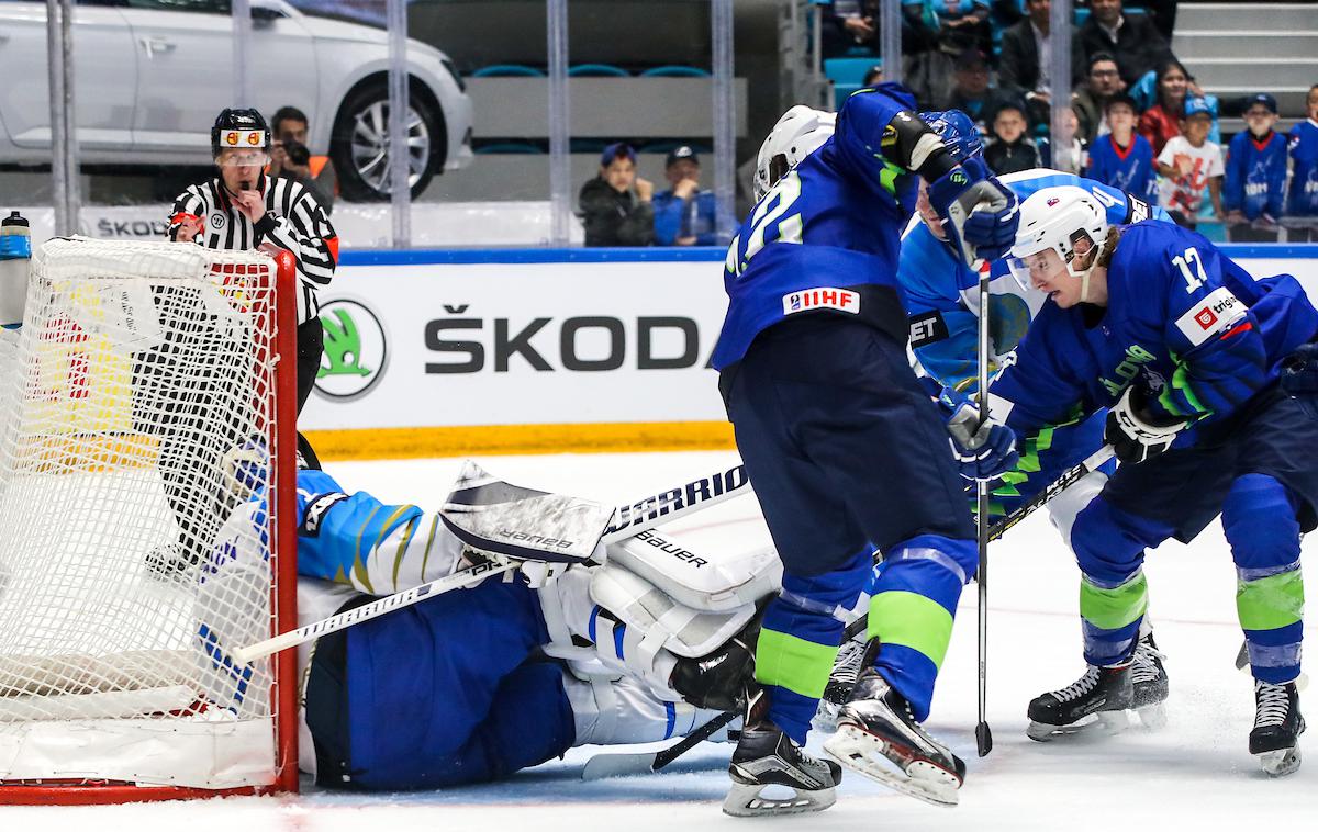 Slovenija Kazahstan svetovno prvenstvo v hokeju 2019 | Slovenci so prvenstvo odprli s porazom proti gostitelju. | Foto Matic Klanšek Velej/Sportida