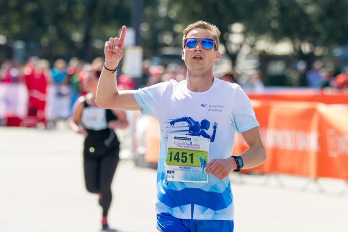 Tadej Grilc je bil najboljši Slovenec na polmaratonski razdalji. | Foto: Peter Kastelic