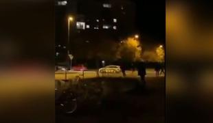 Predrzen napad na policiste na Fužinah #video