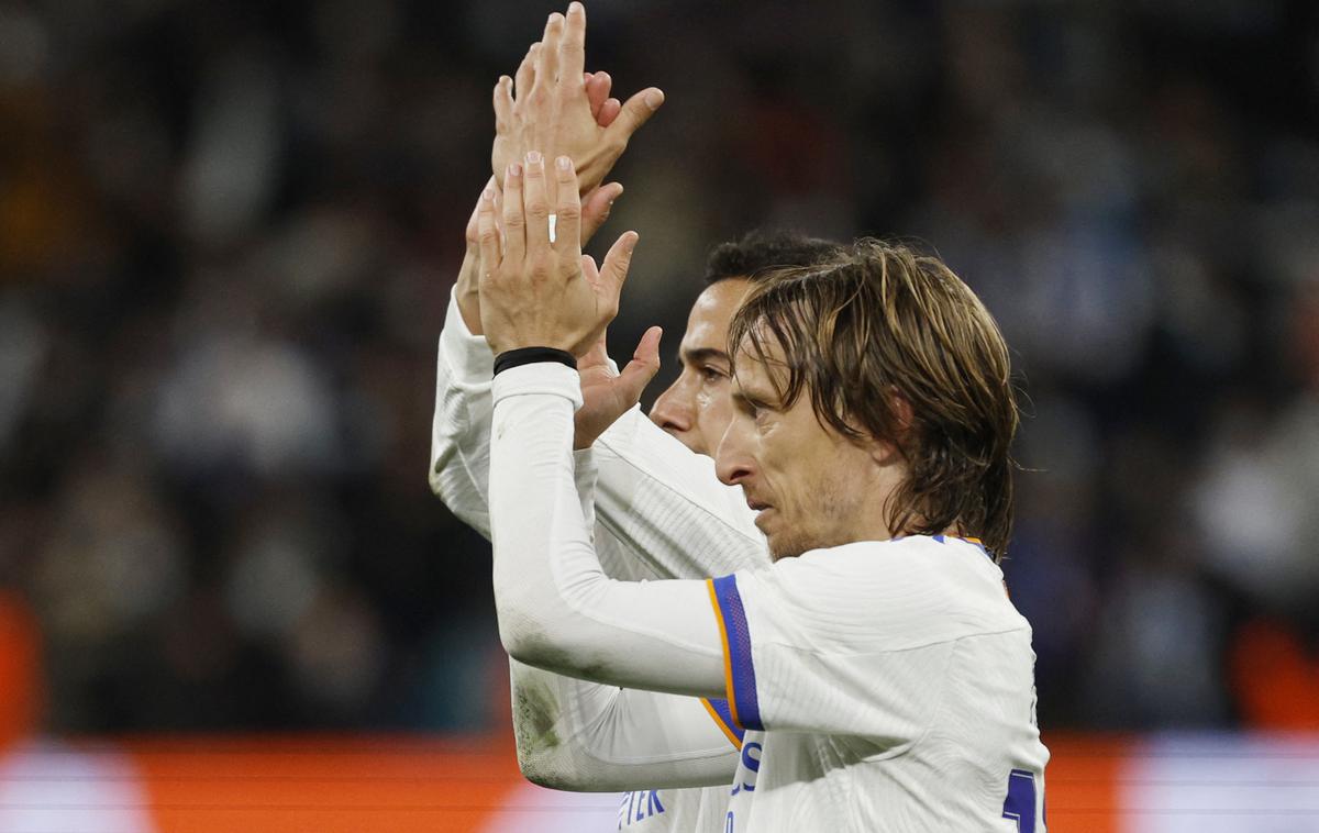 Real Madrid, Luka Modrić | Luka Modrić je bil v torek eden izmed najbolj zaslužnih nogometašev Reala za uvrstitev v polfinale. | Foto Reuters