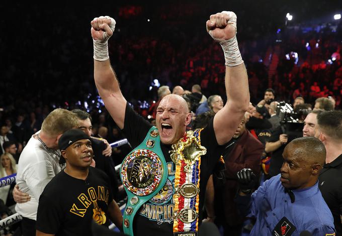 Tyson Fury je pred tremi meseci v Las Vegasu premagal Deontaya Wilderja. | Foto: Reuters