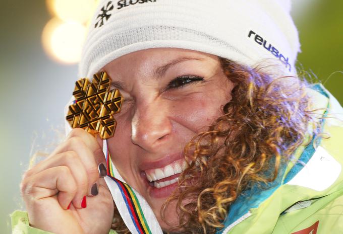 Ilka Štuhec - nova svetovna prvakinja v smuku | Foto: Reuters