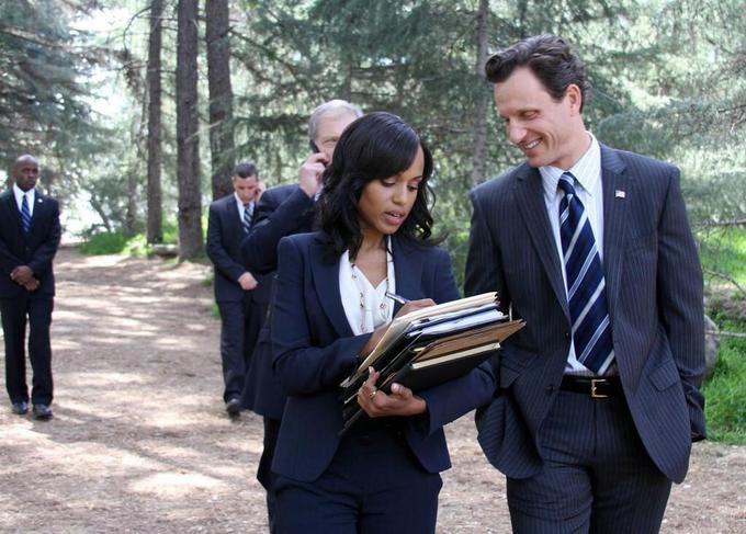 Olivia Pope (Kerry Washington) in predsednik Grant (Tony Goldwyn). | Foto: 
