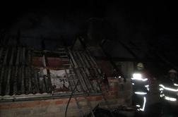 FOTO:  Zgorelo ostrešje hiše na Polulah