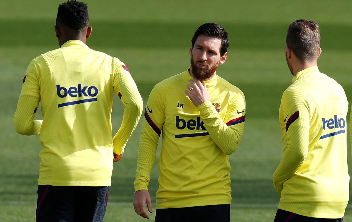 Lionel Messi | Lionel Messi je zaradi lažje poškodbe izpustil zadnji trening Barcelone. | Foto Reuters