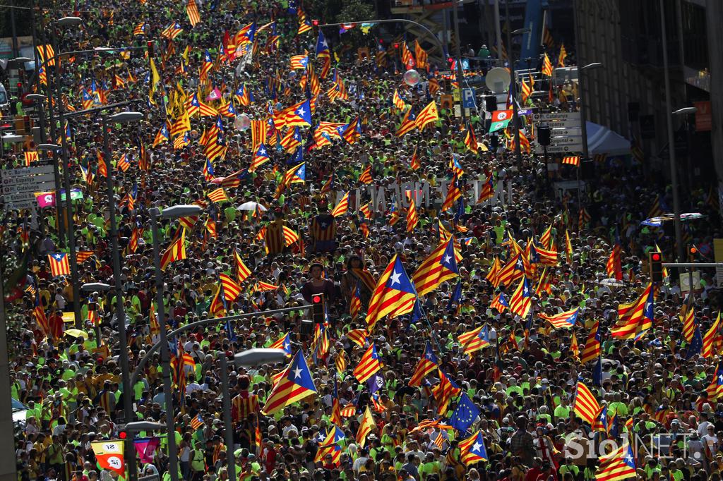 Barcelona - demonstracije za samostojno Katalonijo