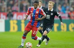 Borussia brez Kampla v četrtfinale, Bayern premočen za Omladičeve
